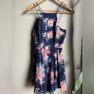 Floral halter dress
